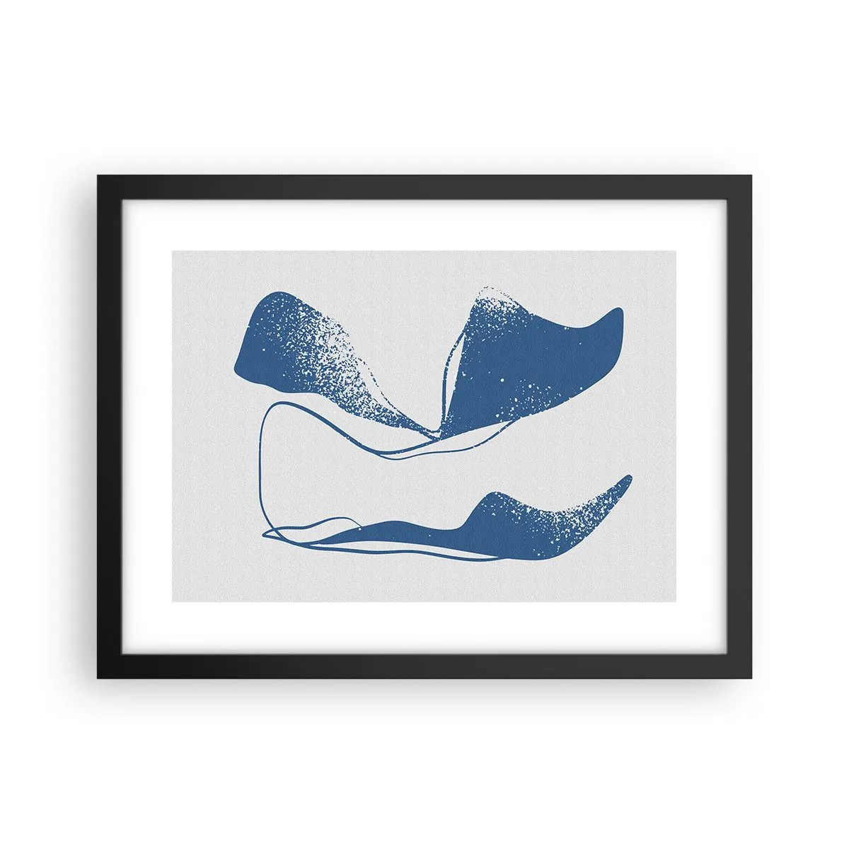 Plakat w czarnej ramie - Abstrakcja uskrzydlona - 40x30 cm