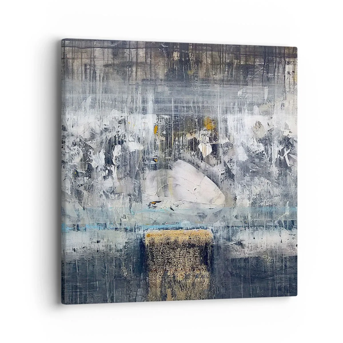 Obraz na płótnie - Jak po lodzie, jak po grudzie - 40x40 cm