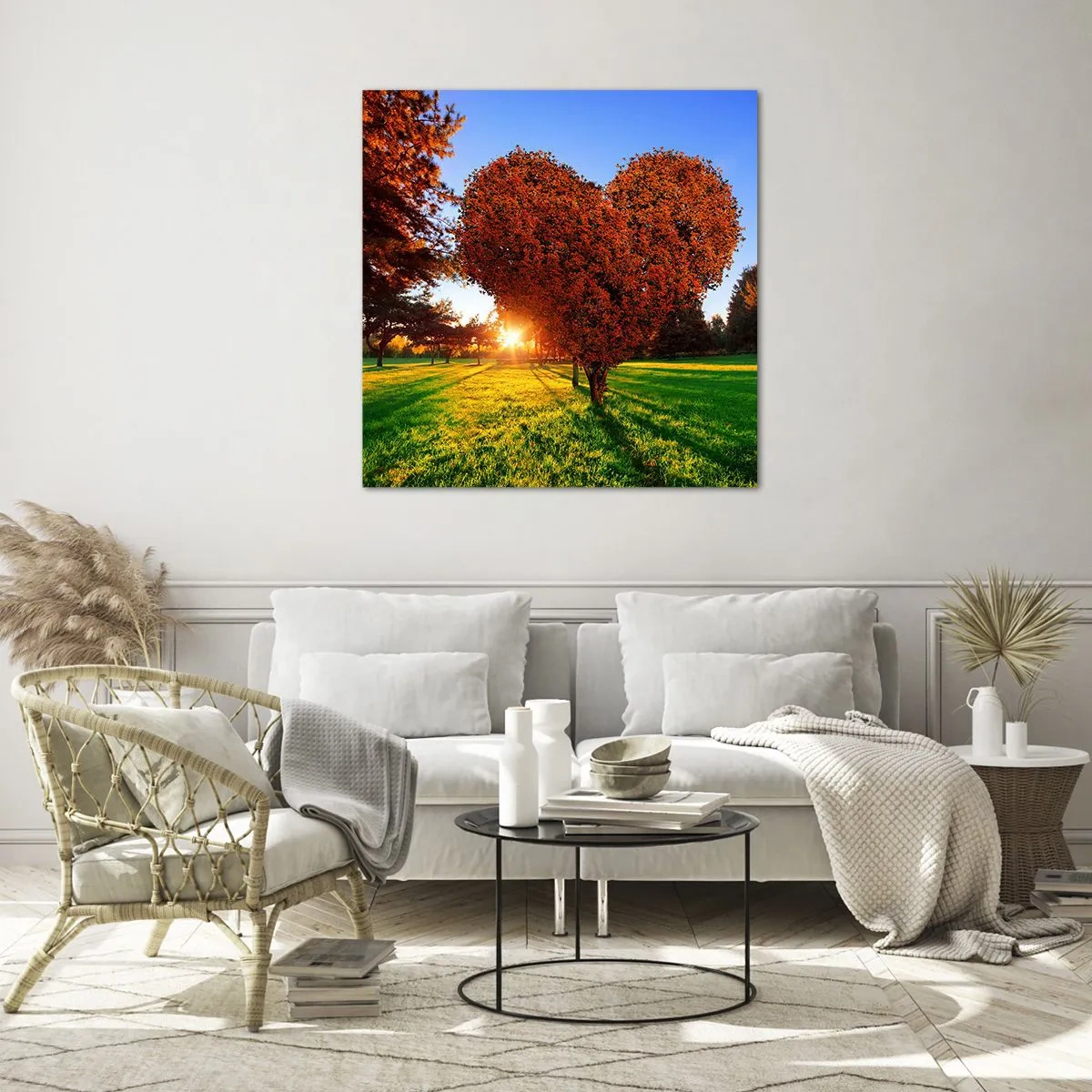 Obraz na szkle - I jak nie kochać jesieni - 30x30 cm