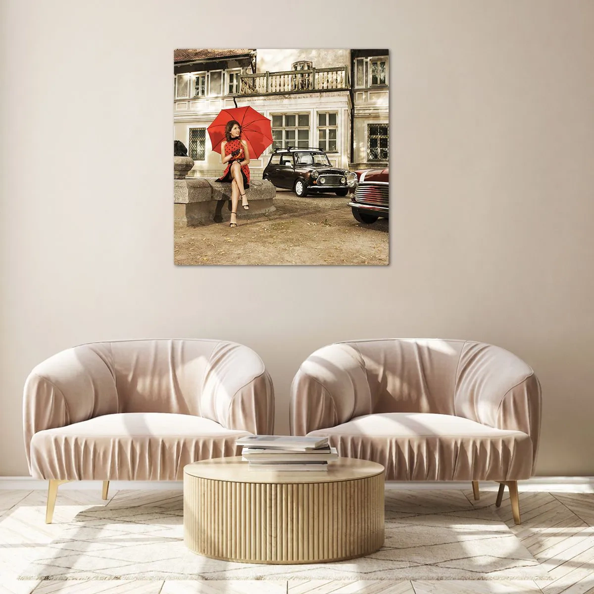 Obraz na szkle - Minipodróż sentymentalna - 60x60 cm
