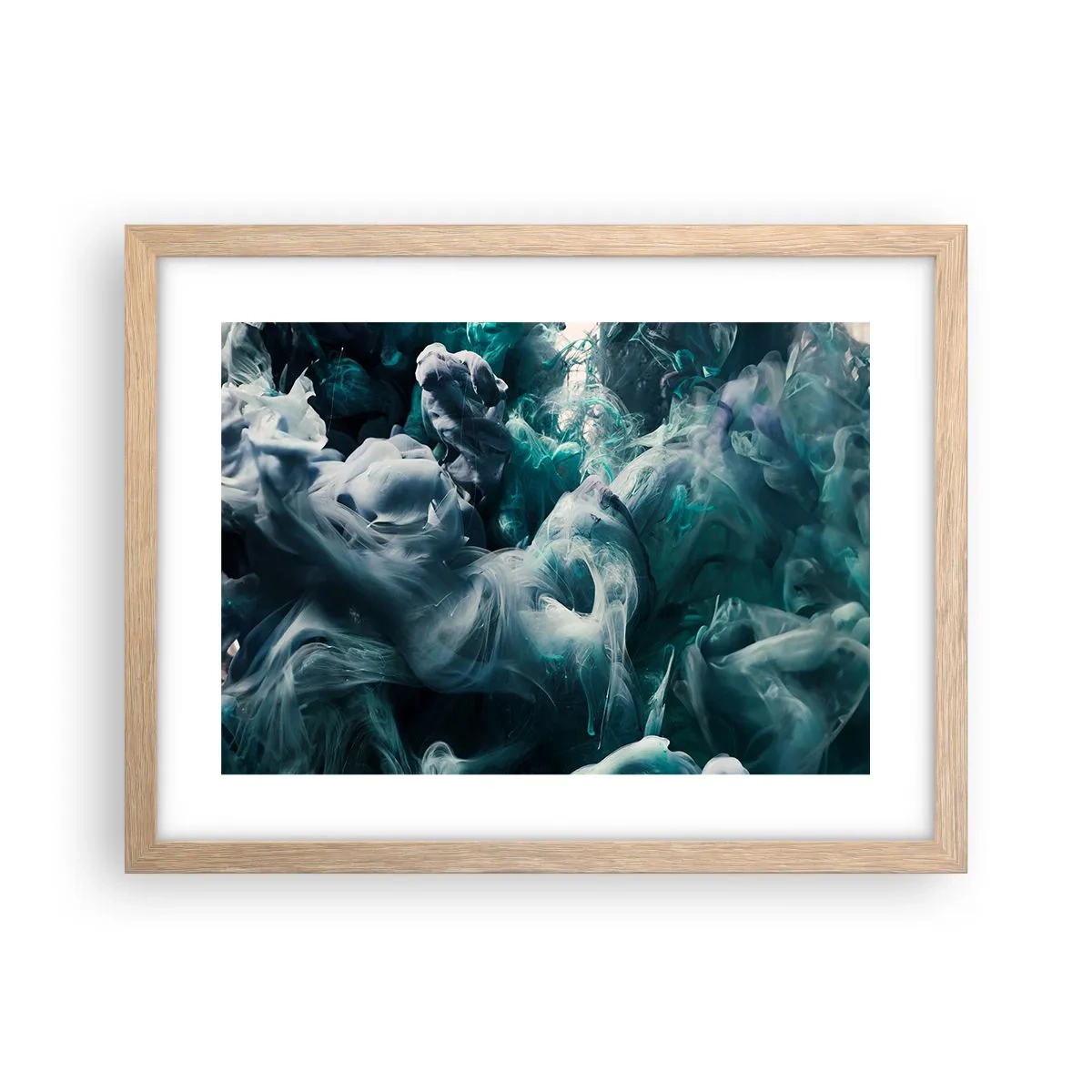 Plakat w ramie jasny dąb - Ruch koloru - 40x30 cm