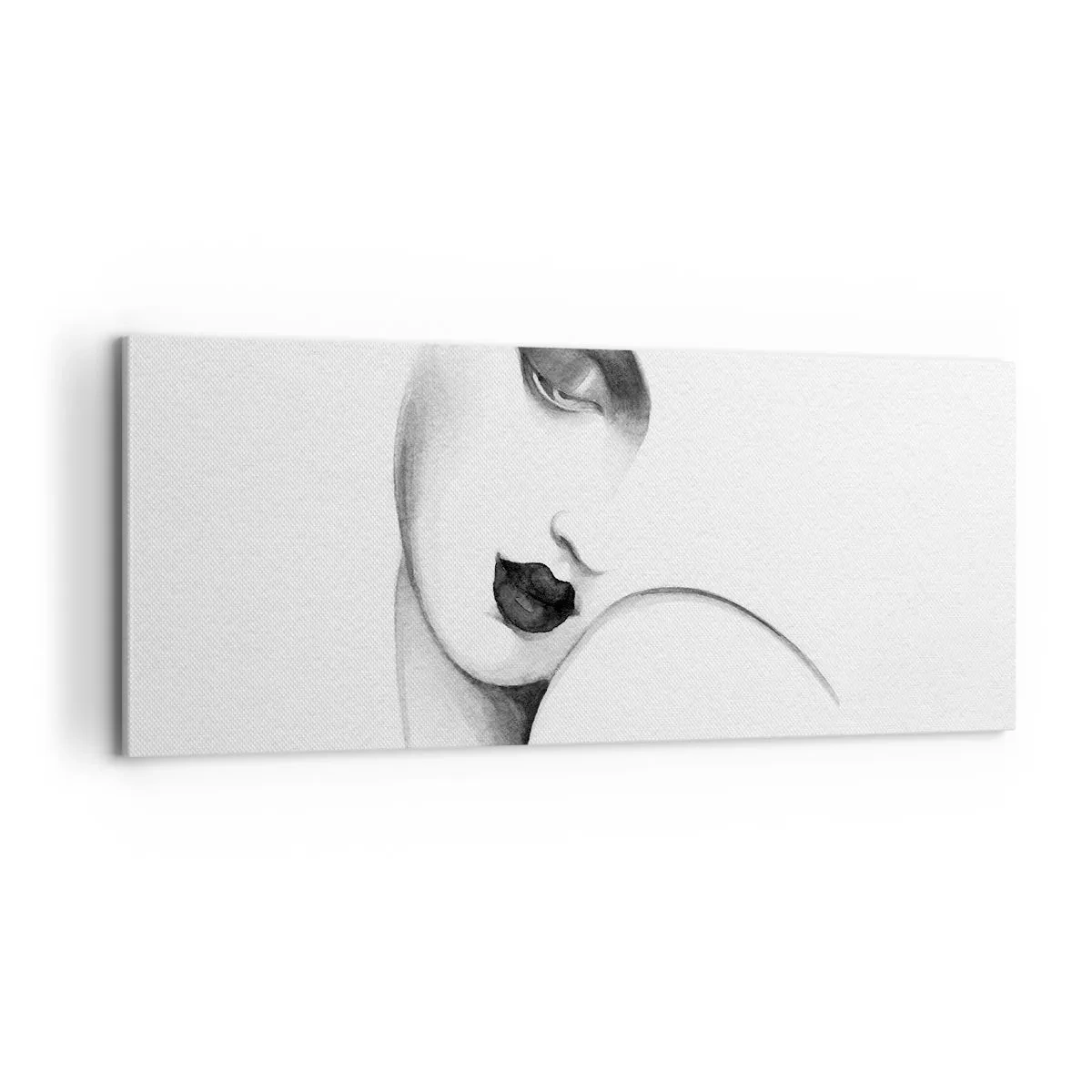 Obraz na płótnie - W stylu Łempickiej - 100x40 cm