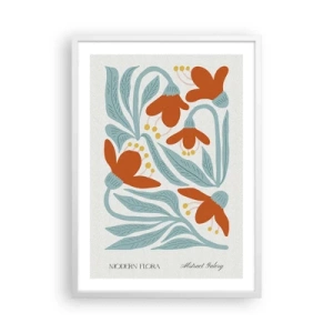 Plakat w białej ramie - Ku ziemi, ku słońcu - 50x70 cm