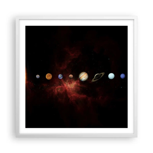 Plakat w białej ramie - Nasza okolica - 60x60 cm