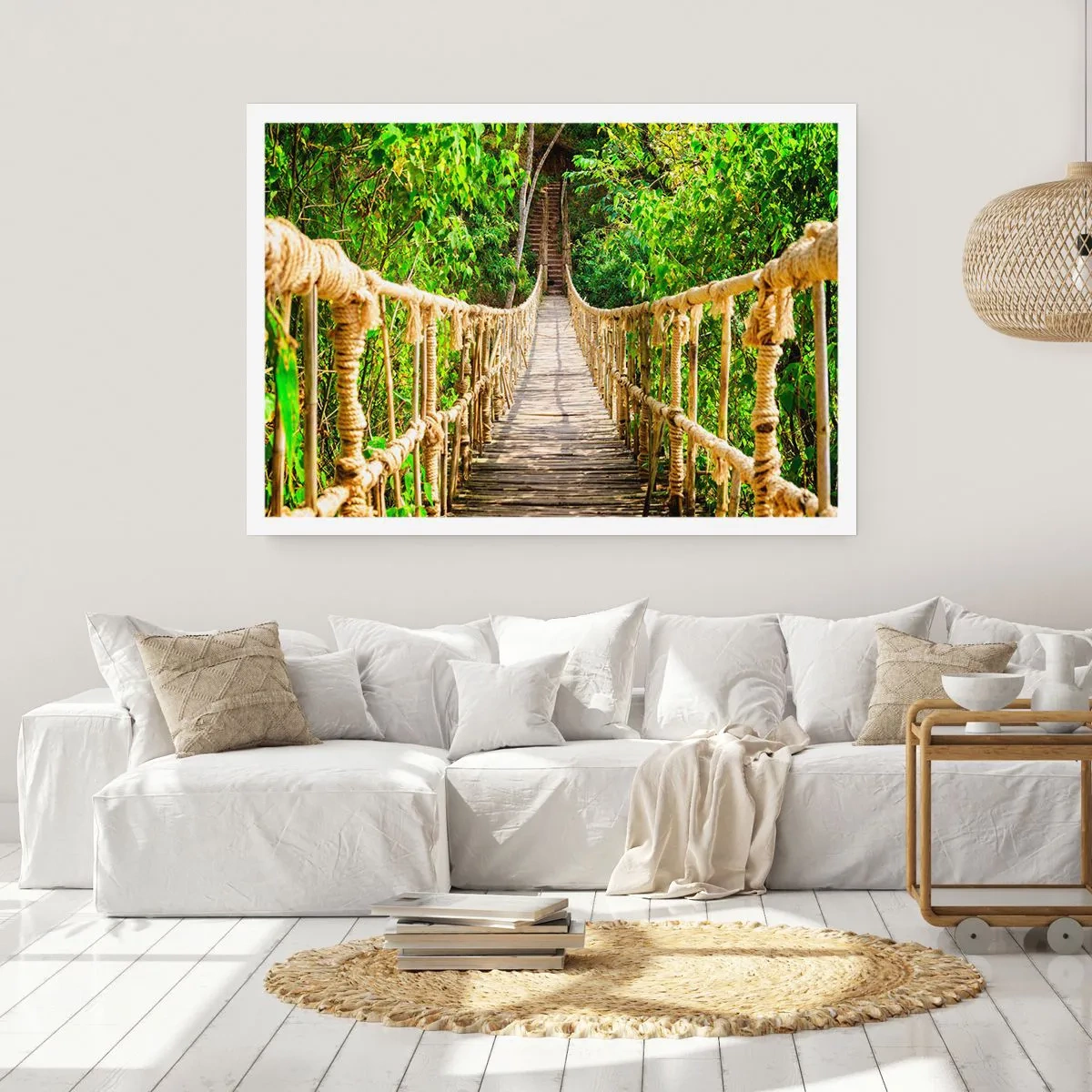 Plakat - Zawieszony w zieleni - 70x50 cm