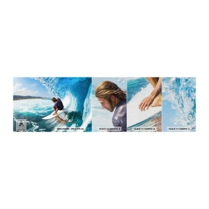 Fototapeta Próbka Premium Canvas - Tańczący z falami - Sport, Surfing, Deska Surfingowa - 100x30 cm
