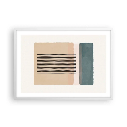Plakat w białej ramie - Wszystko w porządku - 70x50 cm