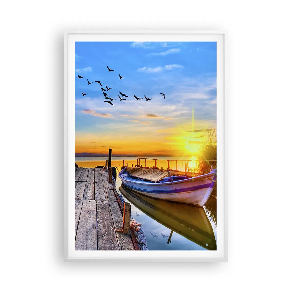 Plakat w białej ramie - Do widzenia, do jutra - 70x100 cm