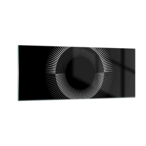 Obraz na szkle - Czarne Słońce - 100x40 cm