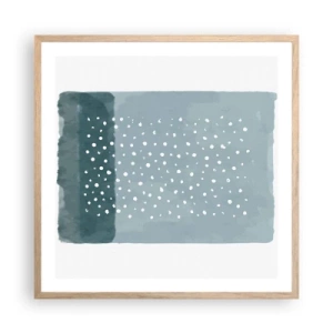 Plakat w ramie jasny dąb - Wyrosłe na błękicie - 60x60 cm