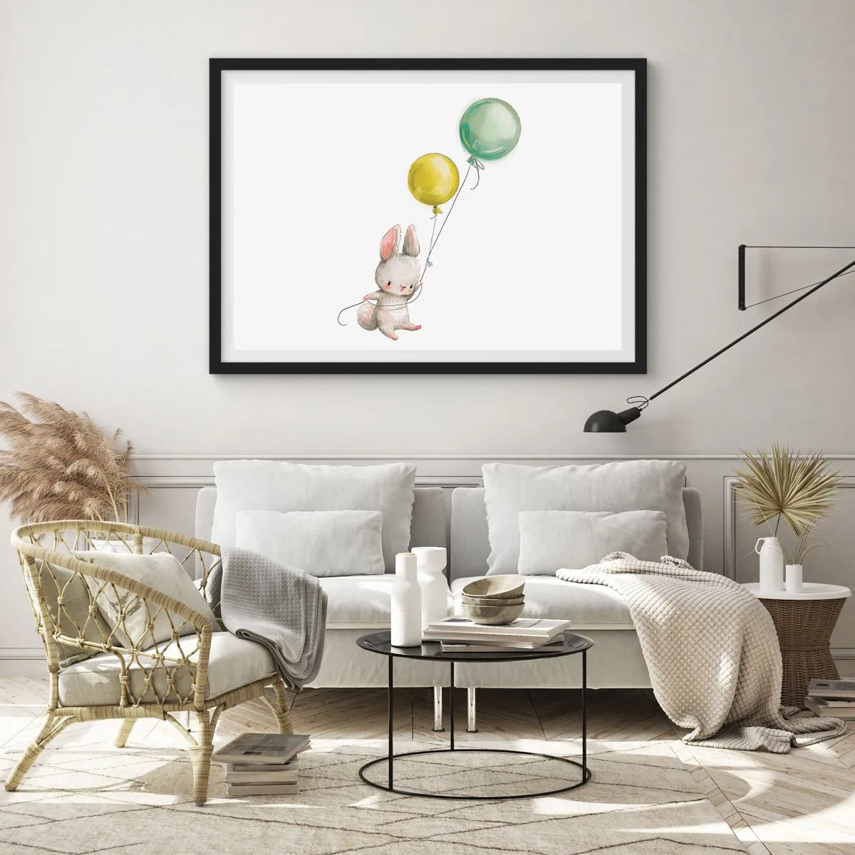 Plakat w czarnej ramie - Też polecę! - 50x40 cm