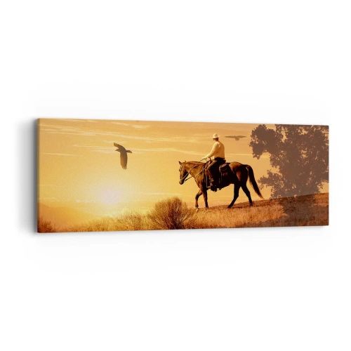 Obraz na płótnie - Samotnie przez prerię - 90x30 cm