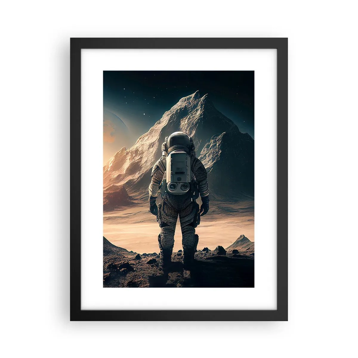 Plakat w czarnej ramie - Nowe wyzwanie - 30x40 cm