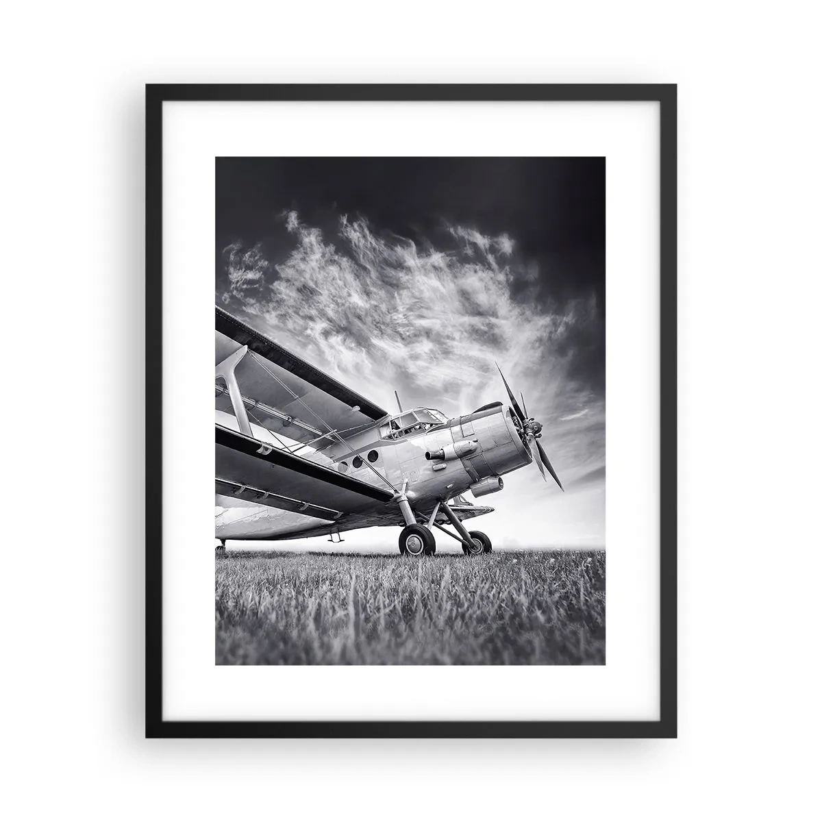 Plakat w czarnej ramie - Skrzydlaty wędrowiec - 40x50 cm