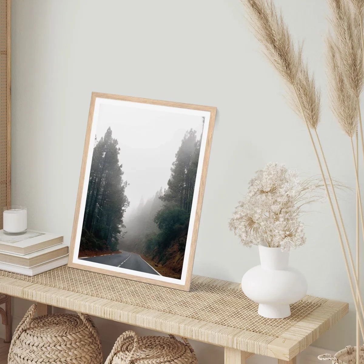 Plakat w ramie jasny dąb - Opowieść magicznego lasu - 70x100 cm
