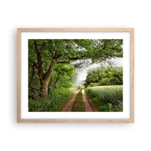 Plakat w ramie jasny dąb - Et in Arcadia ego - 50x40 cm