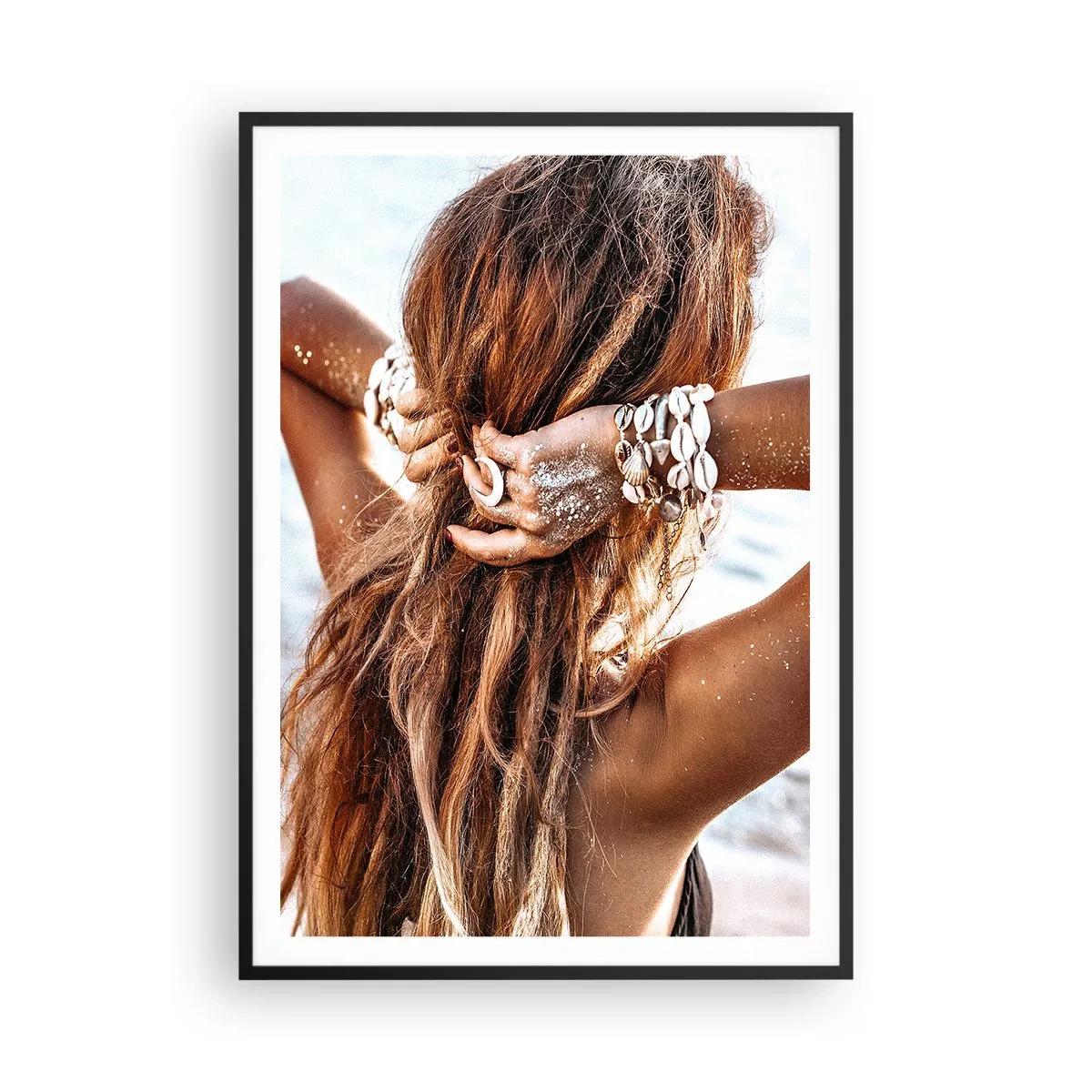 Plakat w czarnej ramie - Siostra wody i słońca - 70x100 cm