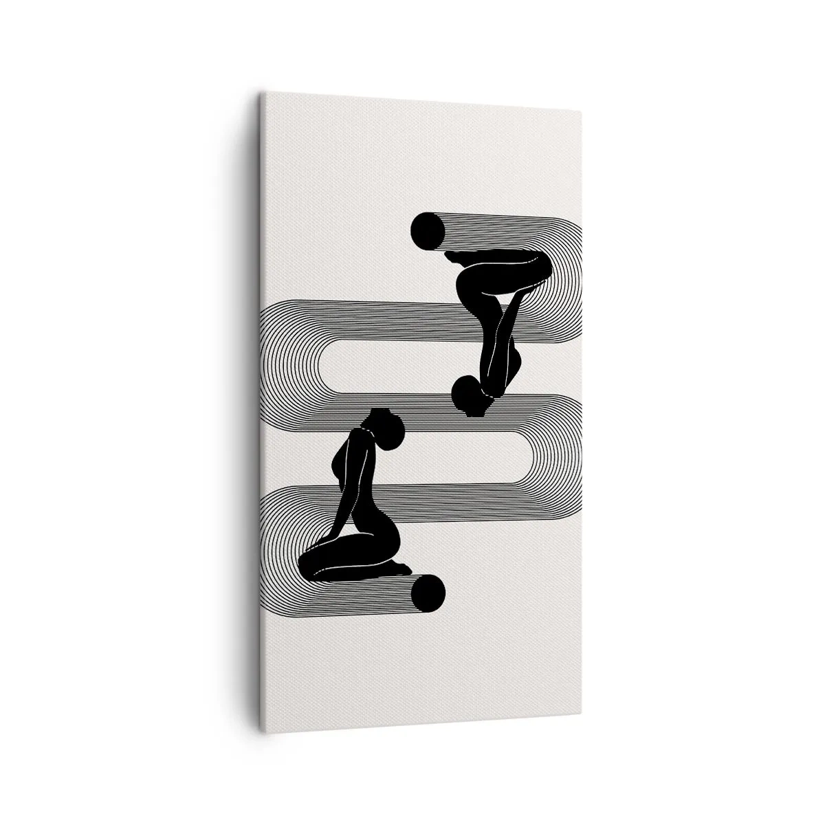 Obraz na płótnie - Zmysłowa symetria - 45x80 cm