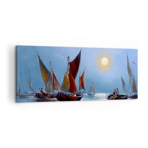 Obraz na płótnie - Nocny połów - 100x40 cm