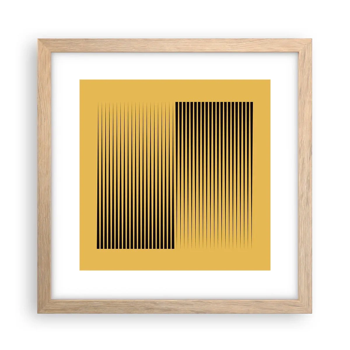 Plakat w ramie jasny dąb - Kwadratura przeciwieństw - 30x30 cm