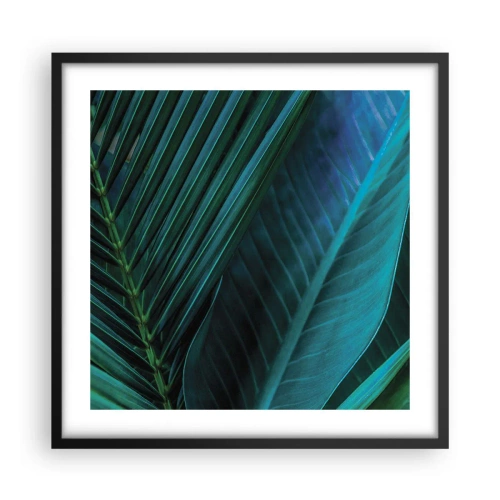 Plakat w czarnej ramie - Anatomia zieleni - 50x50 cm