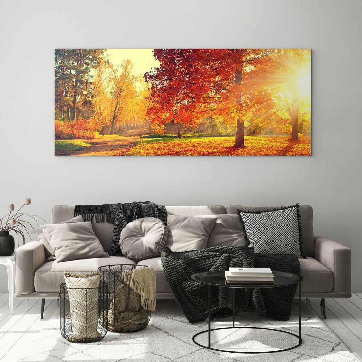 Obraz na szkle - Rude jest piękne - 100x40 cm