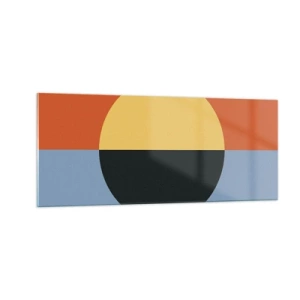 Obraz na szkle - Kompozycja ciepła i chłodu - 100x40 cm