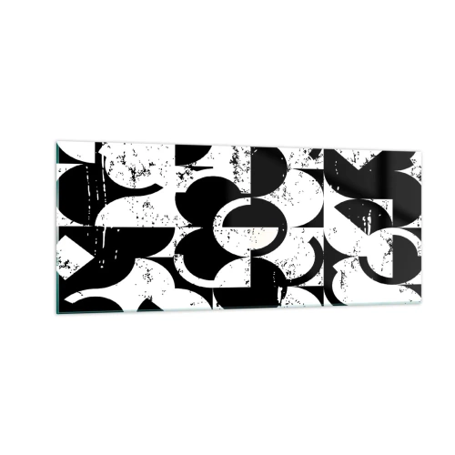 Obraz na szkle - Białe jest białe, a czarne czarne - 100x40 cm