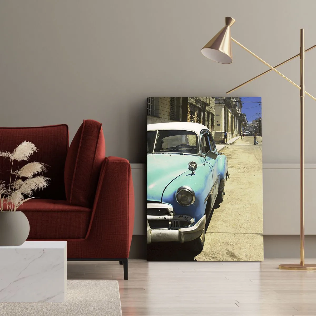 Obraz na płótnie - Evviva Cuba! - 65x120 cm