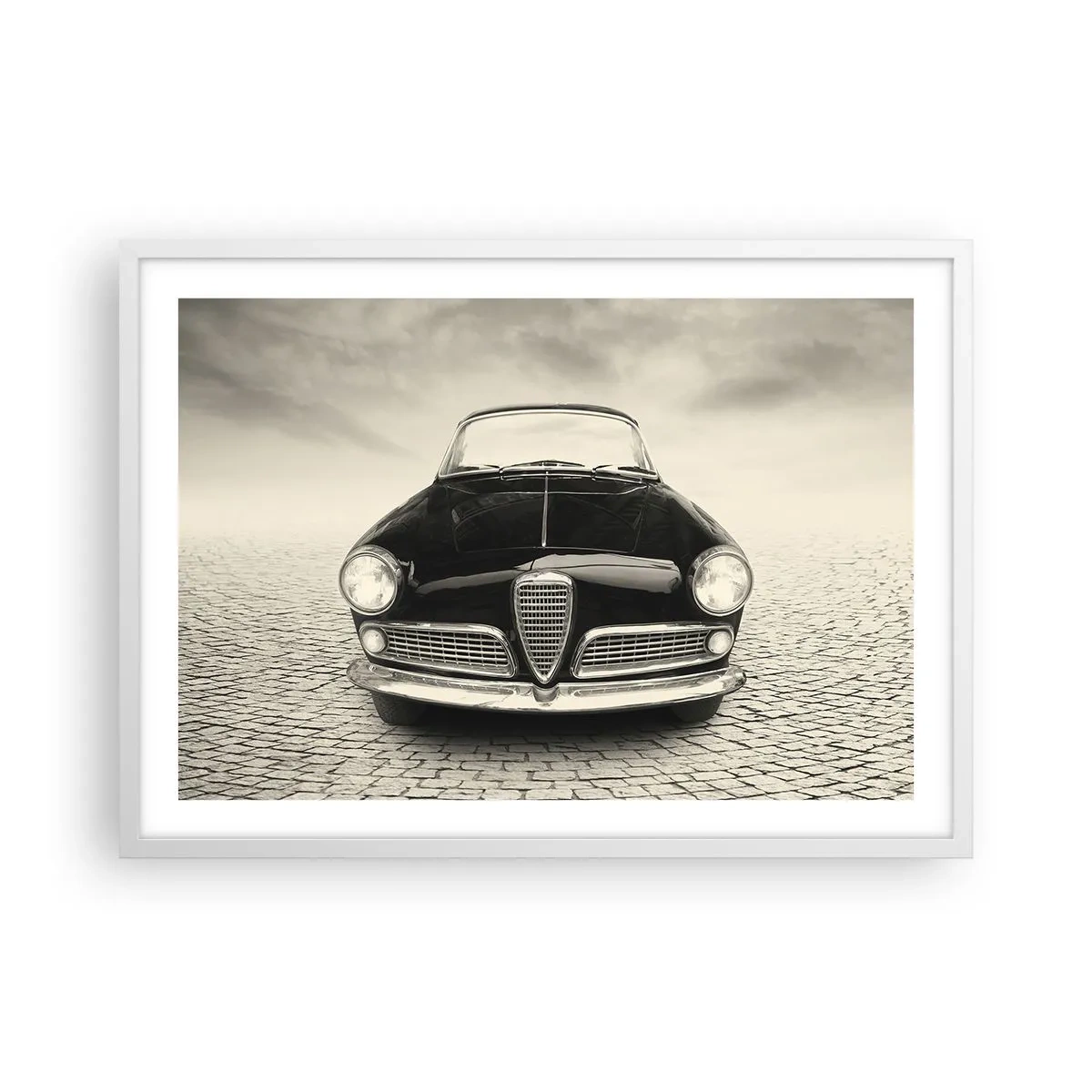Plakat w białej ramie - I jak mnie nie kochać? - 70x50 cm