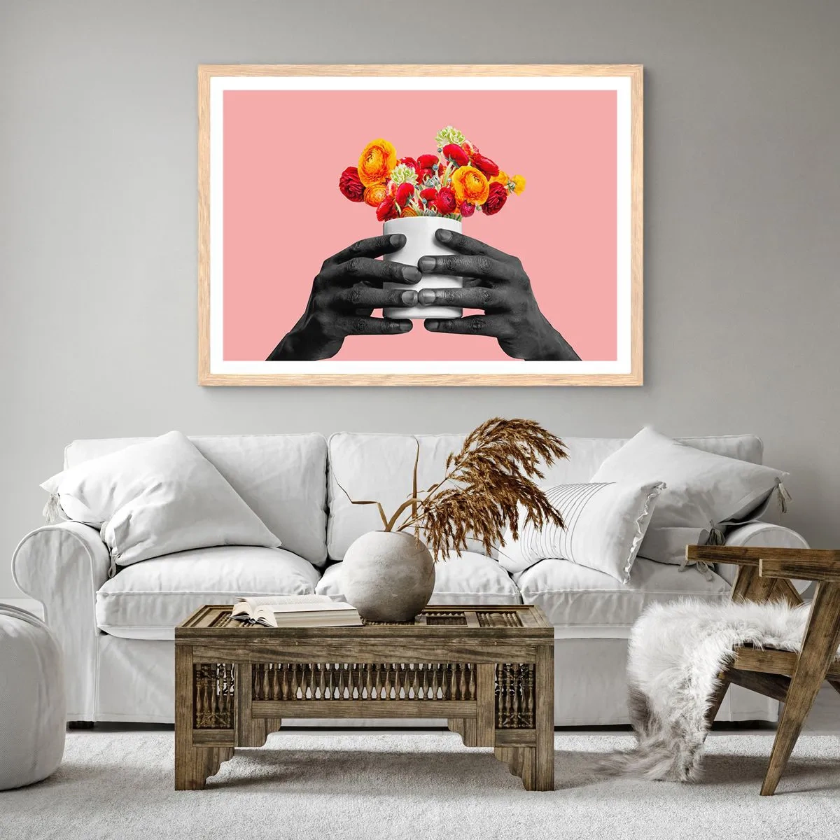 Plakat w ramie jasny dąb - Apoteoza życia - 70x50 cm