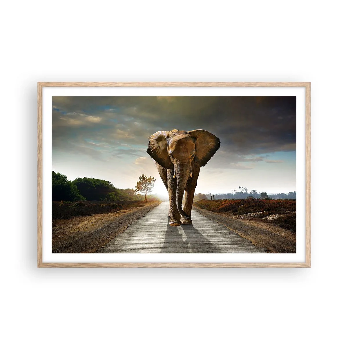 Plakat w ramie jasny dąb - I wcale nie w składzie porcelany - 91x61 cm