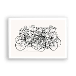 Plakat w białej ramie - Wespół w zespół - 100x70 cm