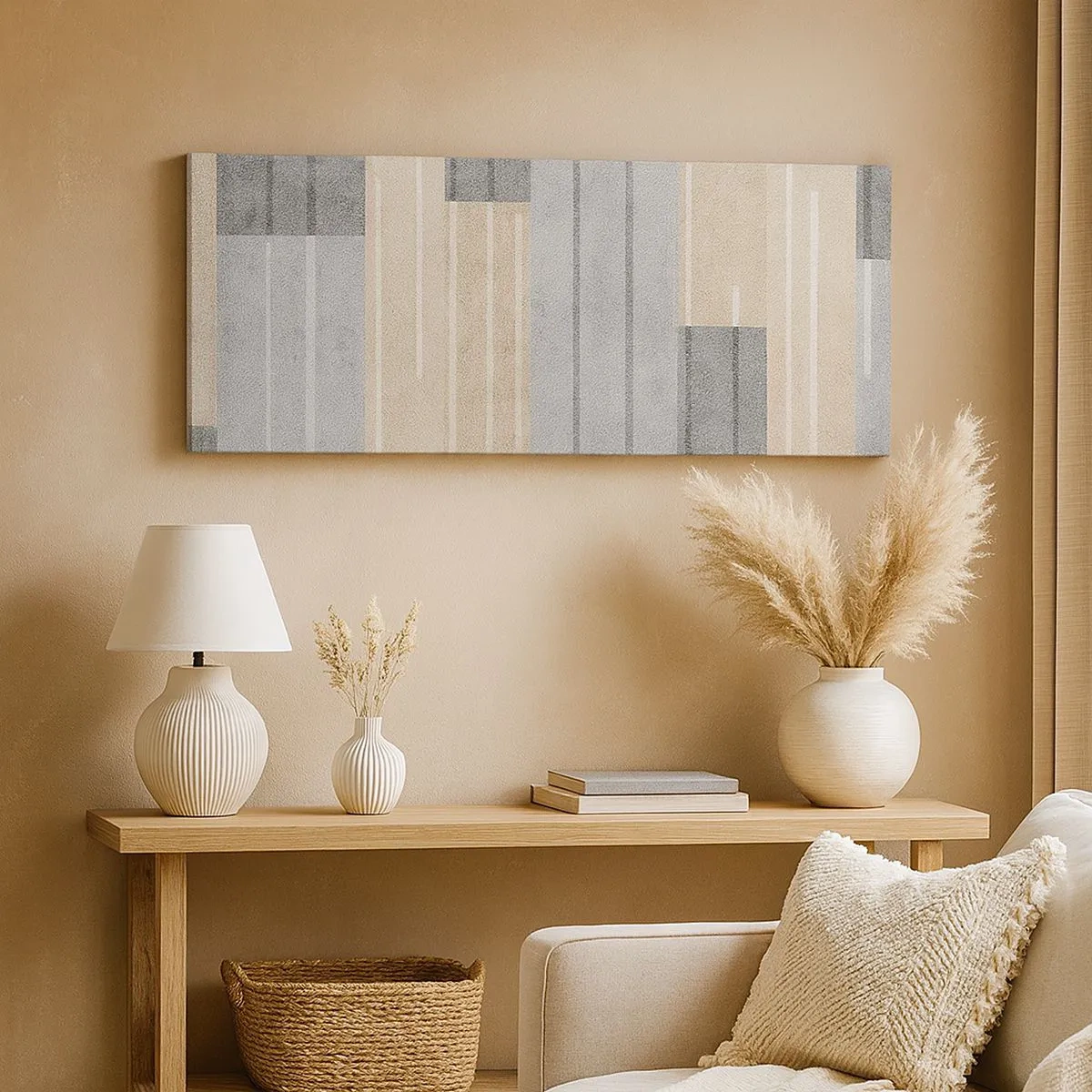 Obraz na płótnie - Kompozycja: trzymać pion - 100x40 cm