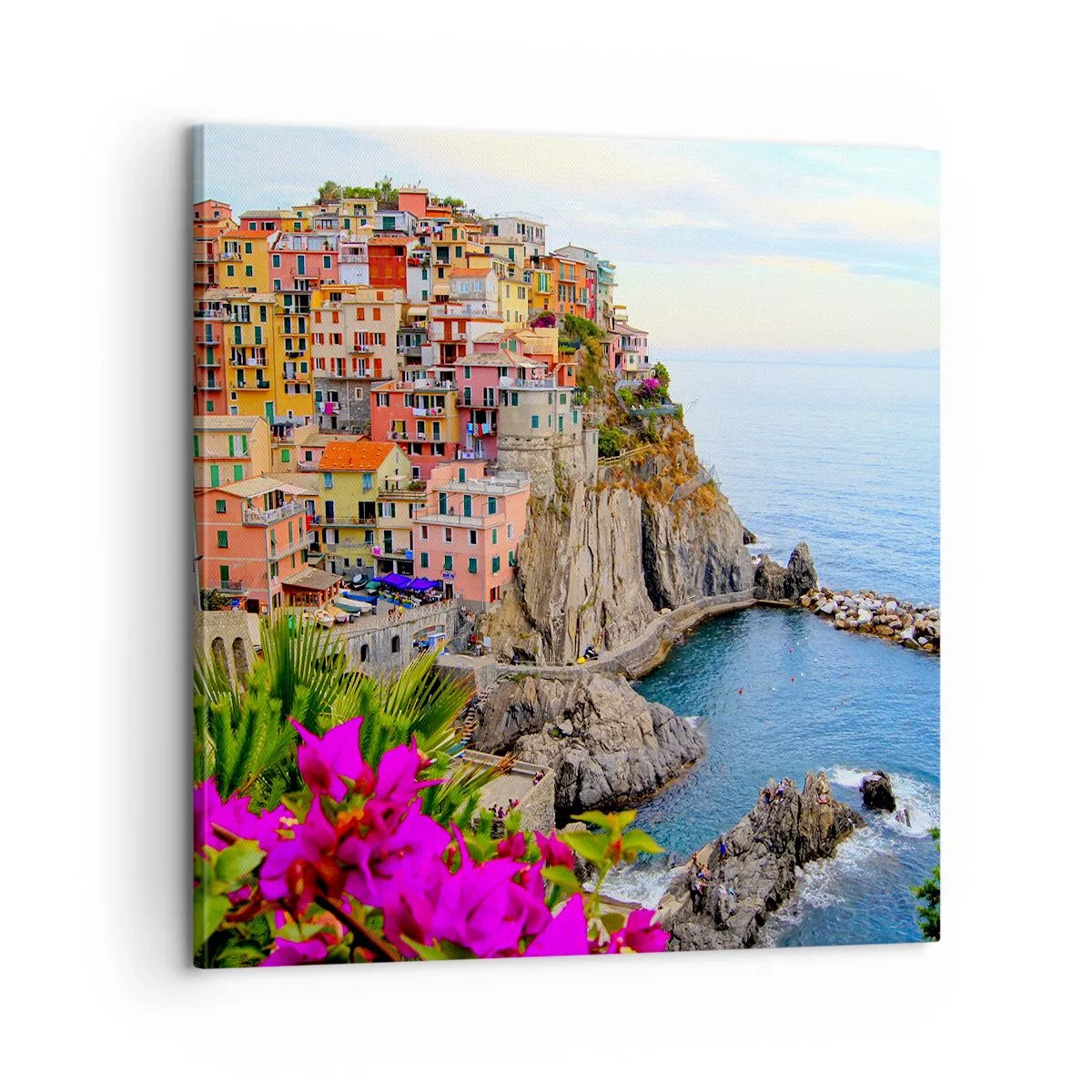 Obraz na płótnie - Śmiejące się miasto - 60x60 cm