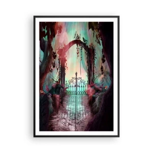 Plakat w czarnej ramie - Tajemniczy ogród - 70x100 cm