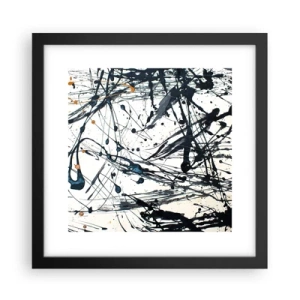 Plakat w czarnej ramie - Z sensem czy bez sensu? - 30x30 cm