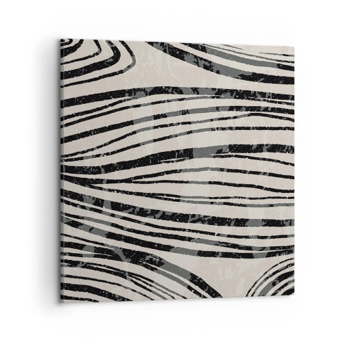 Obraz na płótnie - Rozlewisko linii - 50x50 cm