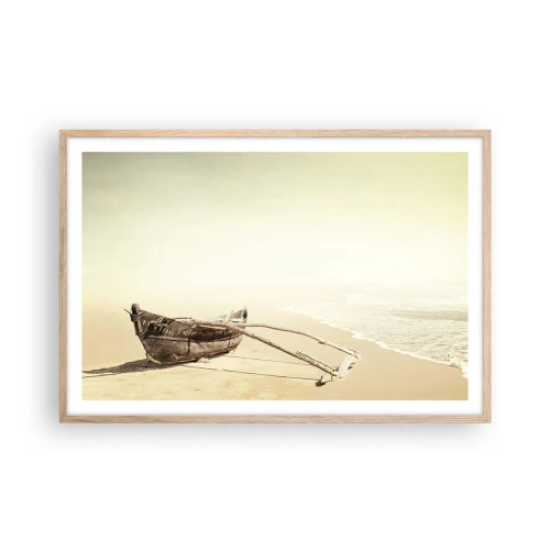 Plakat w ramie jasny dąb - Wspomnienie mórz południowych - 91x61 cm