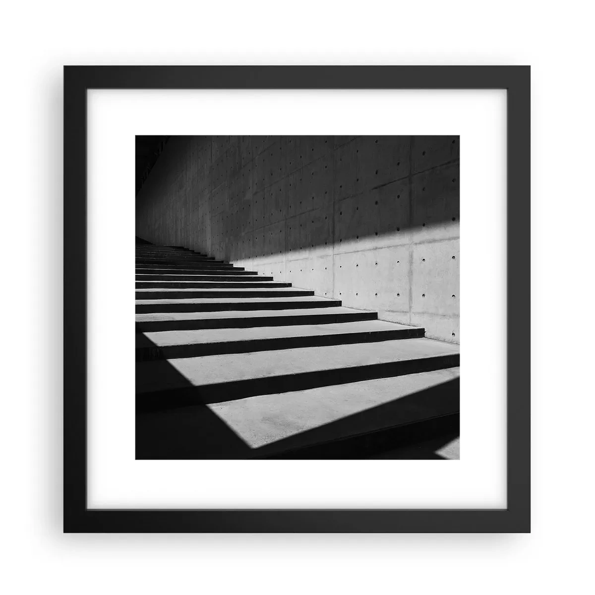 Plakat w czarnej ramie - Surowa uroda modernizmu - 30x30 cm