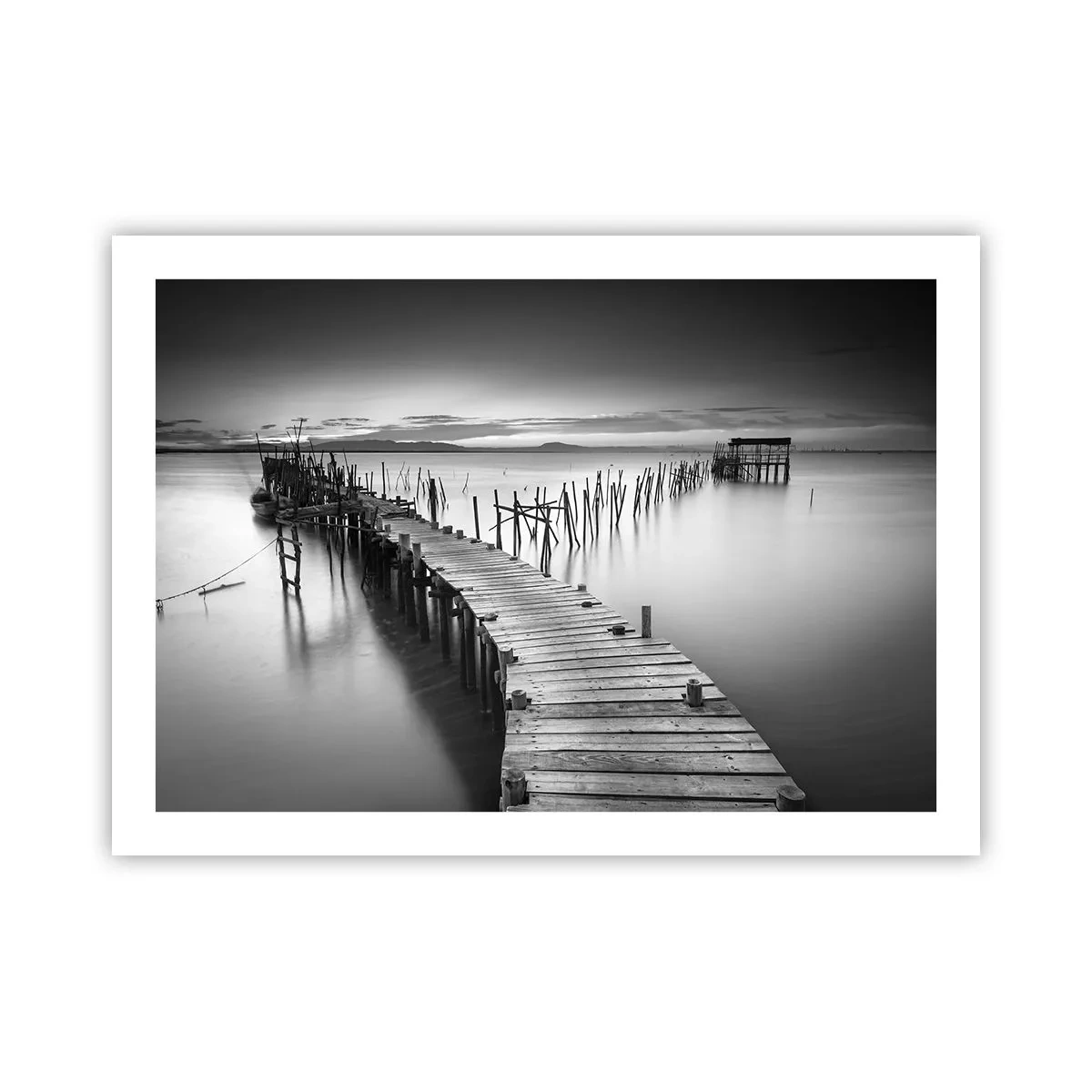 Plakat - Spokój zapomnianego brzegu - 70x50 cm