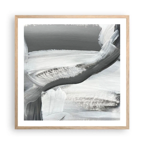 Plakat w ramie jasny dąb - Zdecydowanym ruchem - 60x60 cm