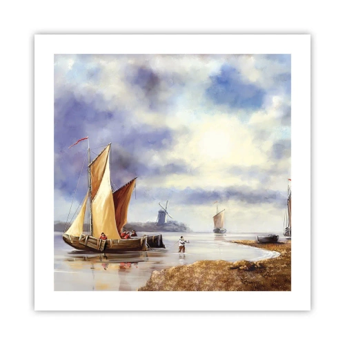 Plakat - Powrót żeglarzy - 50x50 cm