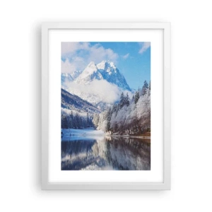 Plakat w białej ramie - Śnieżna straż - 30x40 cm