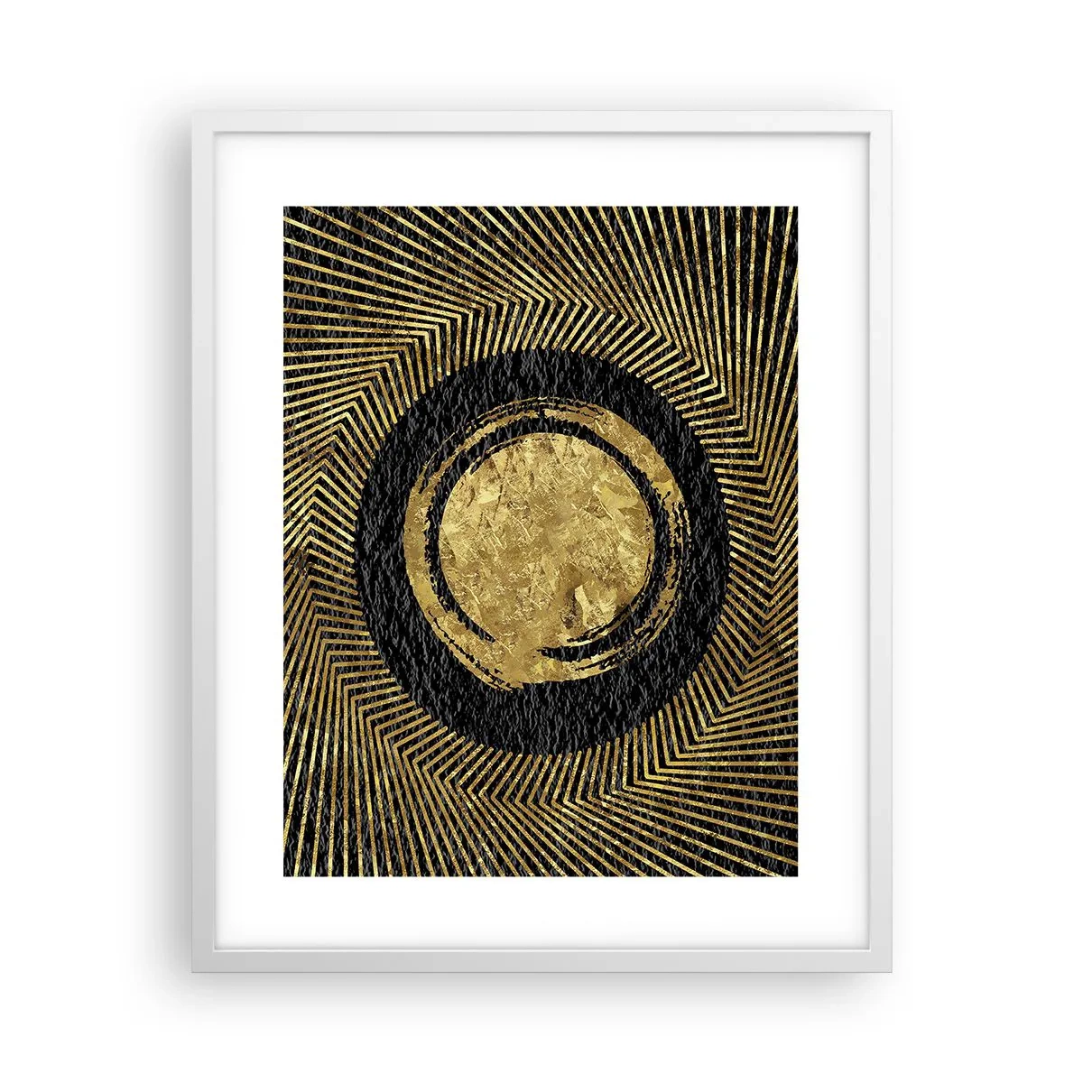 Plakat w białej ramie - Kompozycja glamour - 40x50 cm