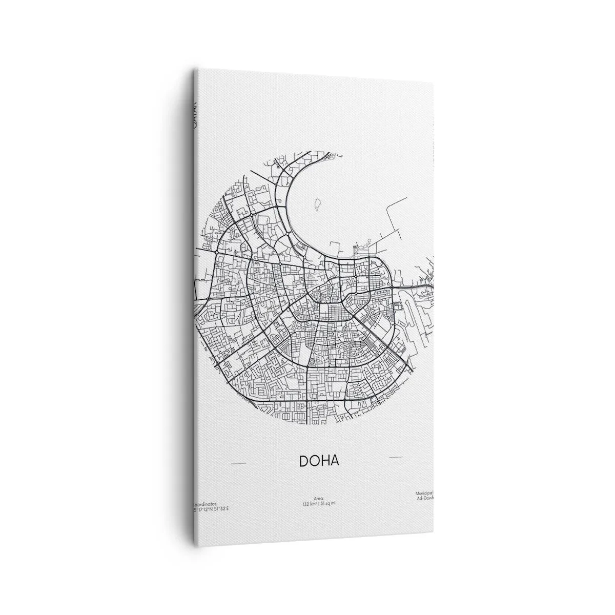 Obraz na płótnie - Anatomia Dohy - 45x80 cm