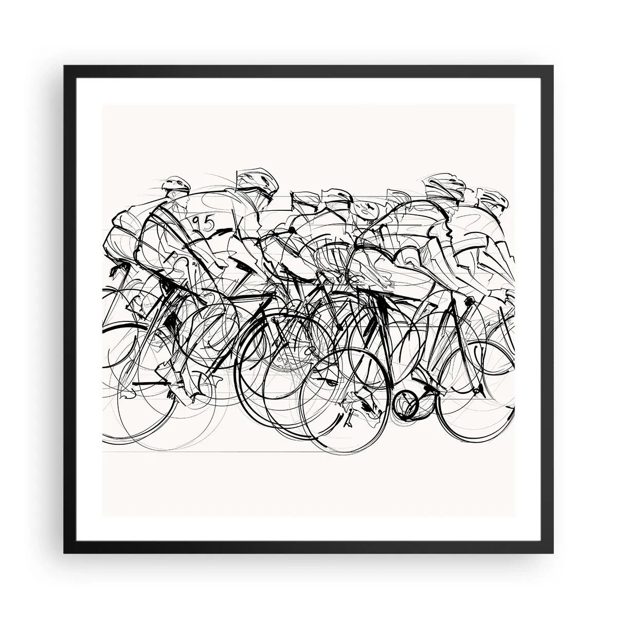 Plakat w czarnej ramie - Wespół w zespół - 60x60 cm