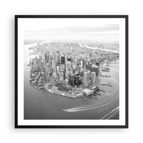 Plakat w czarnej ramie - Jak nie pokochać? - 60x60 cm