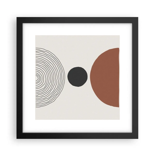 Plakat w czarnej ramie - W centrum uwagi - 30x30 cm