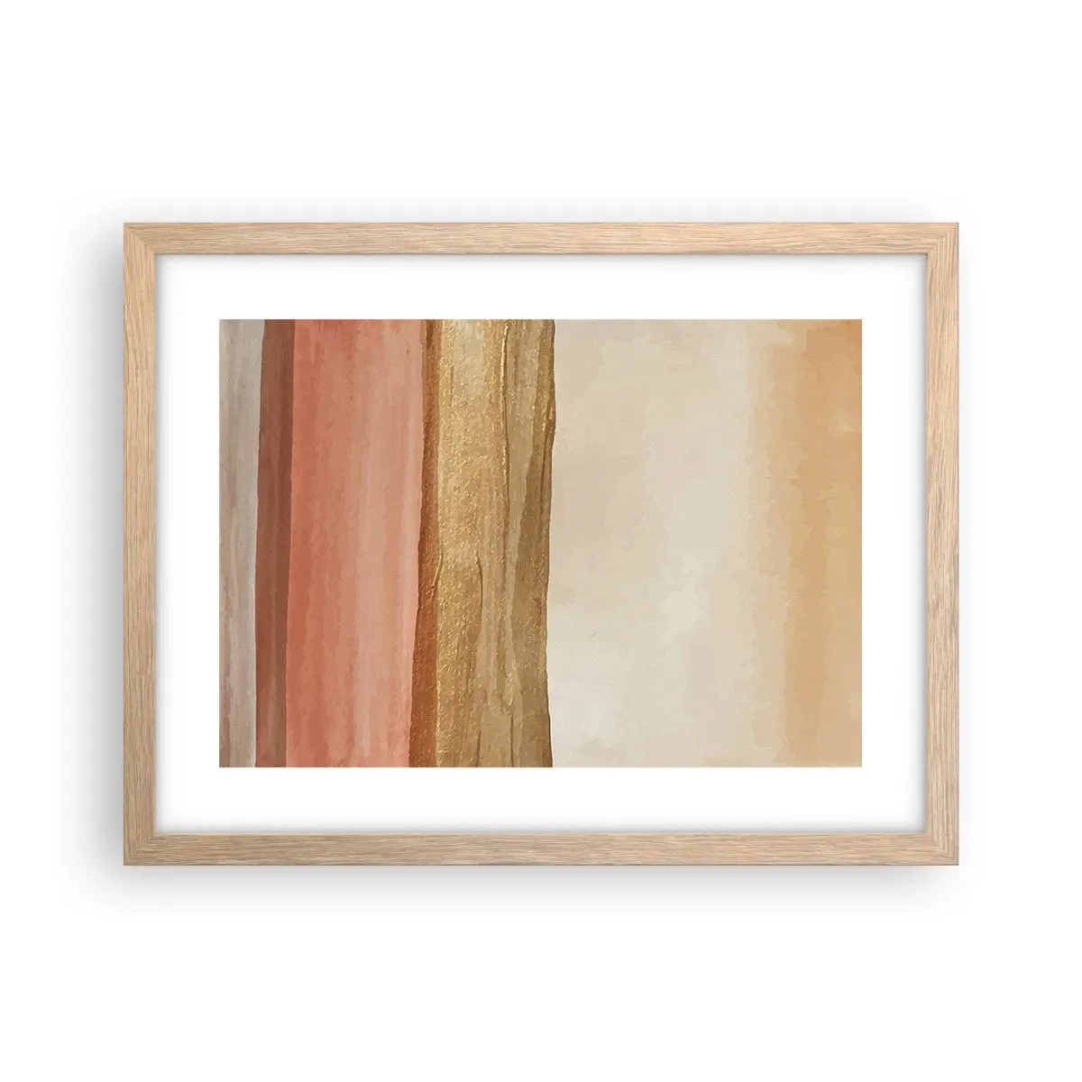 Plakat w ramie jasny dąb - Kompozycja wertykalna - 40x30 cm